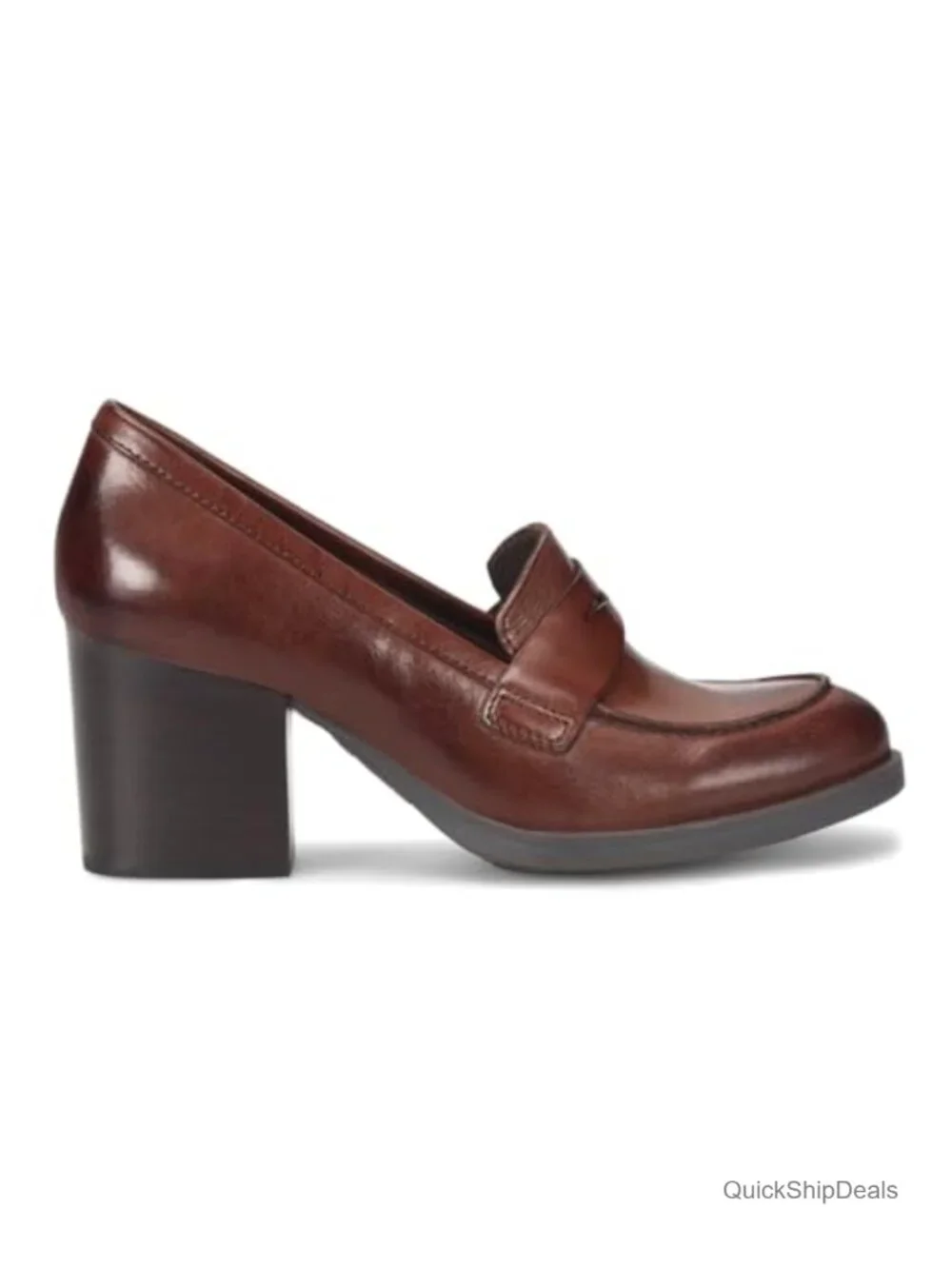 Vintage Chunky Heel Loafers Pumps Platform Slip On Oxford Dress Work Shoes